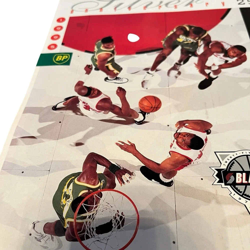 Vintage Portland Trailblazers NBA 1995 Calendar Silver Anniversary 1970-1995
